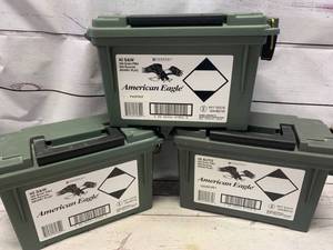 Lot of 3 Empty Ammo Boxes