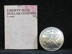 1935 Walking Liberty Half Dollar Novelty Concho
