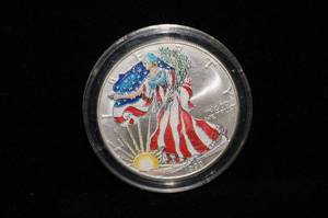 1999 American Eagle Silver Dollar - Colorized Obverse