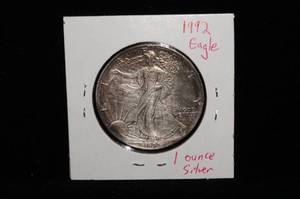 1992 American Eagle Silver Dollar - 1 Oz .999