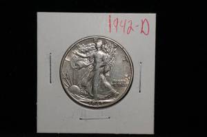 1942-D Walking Liberty Silver Half Dollar