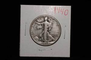 1940-P Walking Liberty Silver Half Dollar