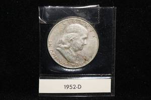 1952-D Franklin Silver Half Dollar