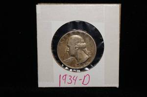 1934-D Washington Silver Quarter