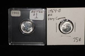 (2) Roosevelt Silver Dimes