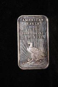 1 Ounce Silver Bar - American Eagle