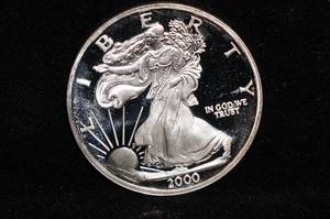 1 Ounce Silver Coin - Silver Eagle Design