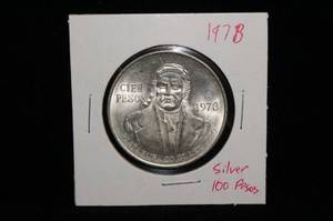 1978 Mexican Silver 100 Peso Coin