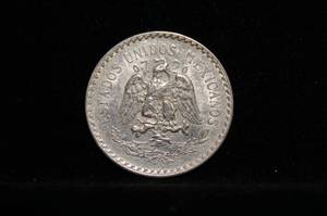 1943 Mexican Silver 1 Peso Coin