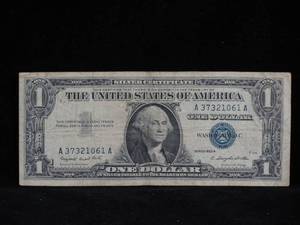 1957-A Blue Seal $1 Silver Certificate