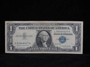 1957-A Blue Seal $1 Silver Certificate