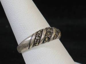 Sterling Silver Rhinestone Ring