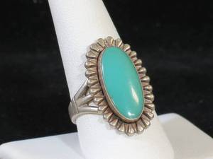 Southwestern Sterling Silver Turquoise Ring