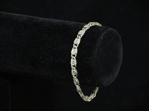 Unique Sterling Silver Link Bracelet