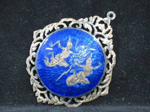 Large Sterling Silver Pendant - Made in Siam