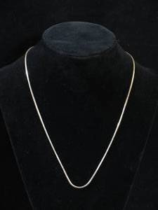 Sterling Silver Serpentine Pendant Chain