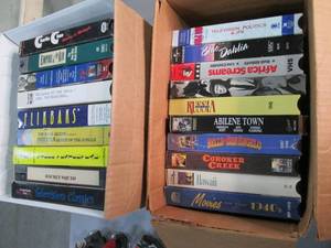 (2) Boxes of Vintage VCR Tapes. Man...