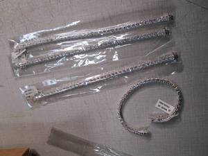 (4) Silver-Tone Cubic Zirconia Brac...