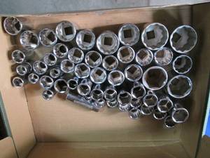 Huge Lot of 12 Husky Sockets Both...