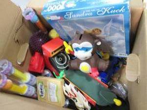 Box of Toys, Games, Puzzles, & Pez ...