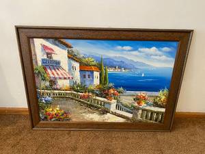 lot 159 image: Coastal Scene Framed Artwork