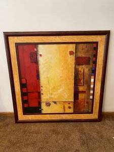 lot 176 image: Large Framed Artwork