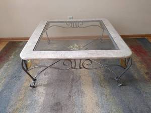 lot 4 image: Marble Coffee Table