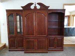 lot 11 image: Hooker Three-Piece Lighted Entertainment Center