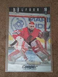 lot 204 image: Signed Ed Belfour of the Chicago Blackhawks Poster