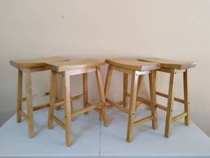 lot 229 image: Four Wooden Stools