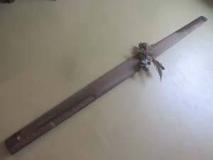 lot 27 image: Wooden Prop For Airplane