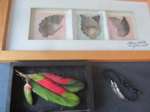 lot 61 image: Shell Leaf & Feather Art