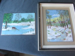 lot 70 image: Enameled Copper Plates