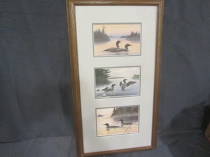 lot 78 image: Loons Triple Print