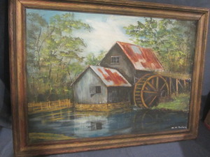 lot 96 image: Original Millstream Water Wheel