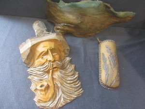 lot 113 image: Carved Woodsman, Driftwood