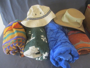 lot 124 image: Beach Towels, Hats
