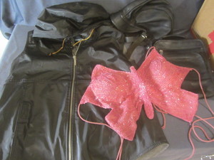 lot 160 image: Halter Top, Vest, Hat Purse