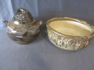 lot 185 image: Pottery Bowl & Vessel