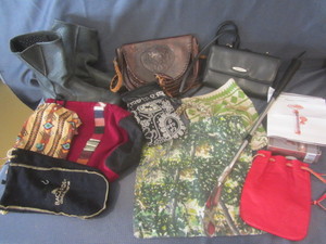lot 206 image: Purses, Boots, Shoe Horn
