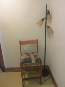 lot 216 image: Floor Lamp, Stool