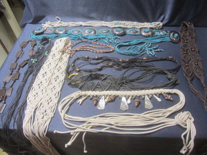 lot 228 image: Woven Belts