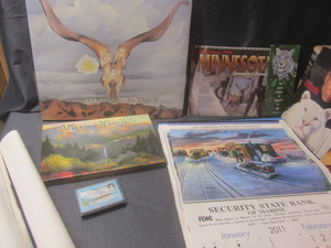 lot 231 image: OKeefe Art Book, Calendars