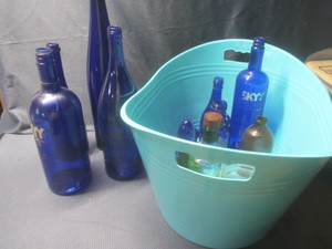 lot 269 image: Cobalt Bottles, Tub