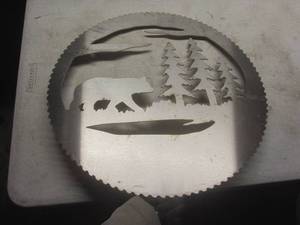 lot 298 image: Bear & Pine Cutout