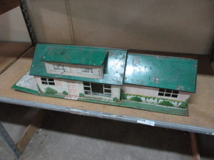 Vintage Metal Toy Farmhouse