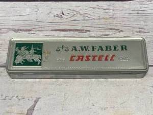 Vintage A.W. Faber Castell German Pencil & Tin�