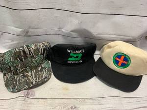 Lot of Three Vintage Railroad Hats�