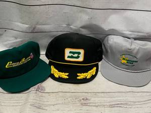 Lot of Three Vintage Railroad Hats�