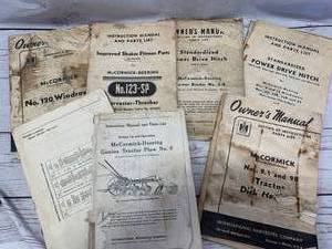 Lot�Of�Old Mccormick�Deering�International Harvester Manuals�